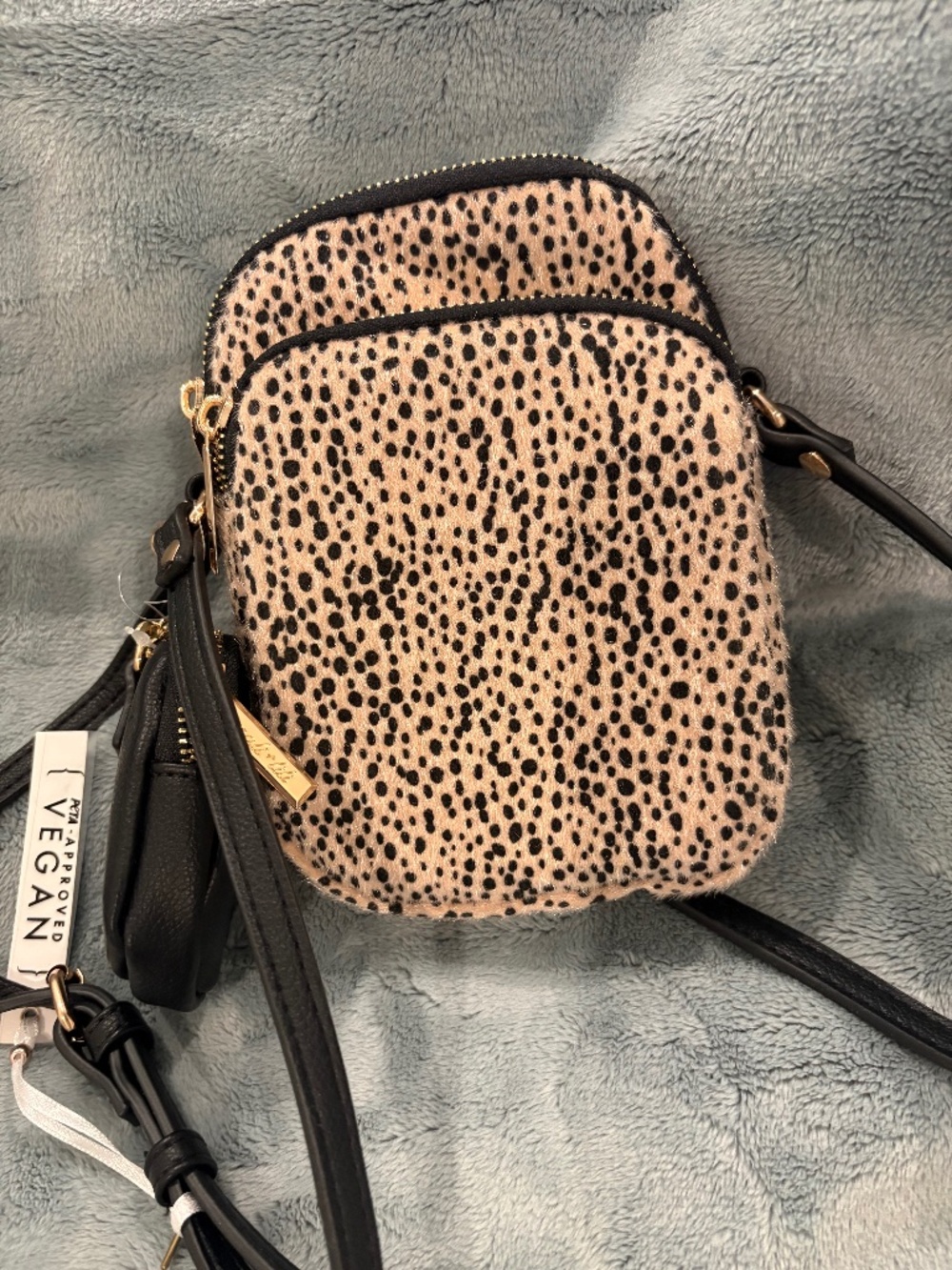 Mali + Lili Animal Print Vegan Crossbody Bag